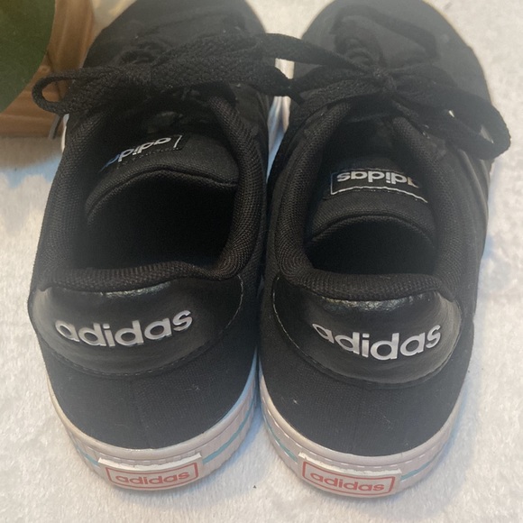 ADIDAS CANVAS Size 5 1/2 Black Sneakers - Picture 6 of 14
